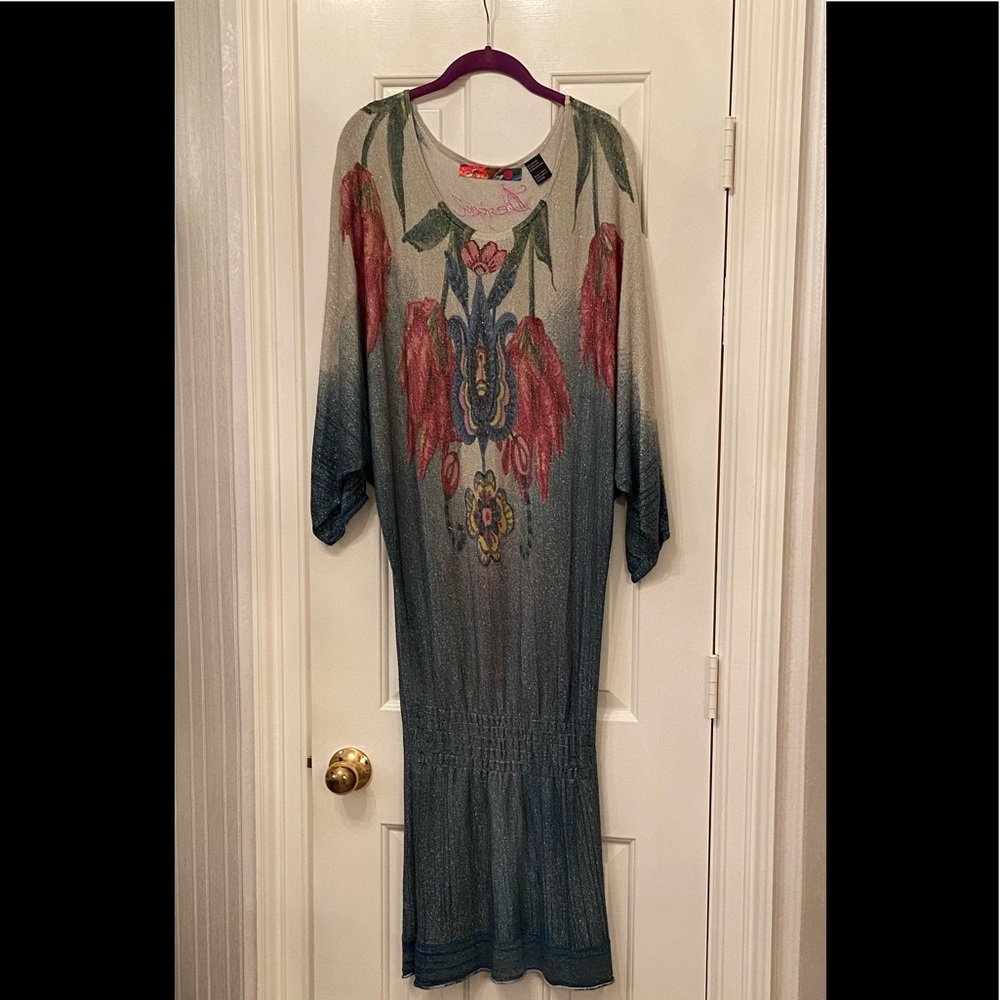 Desigual vibrant, shimmery dress